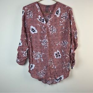 Brina & Em Floral Blouse, Medium